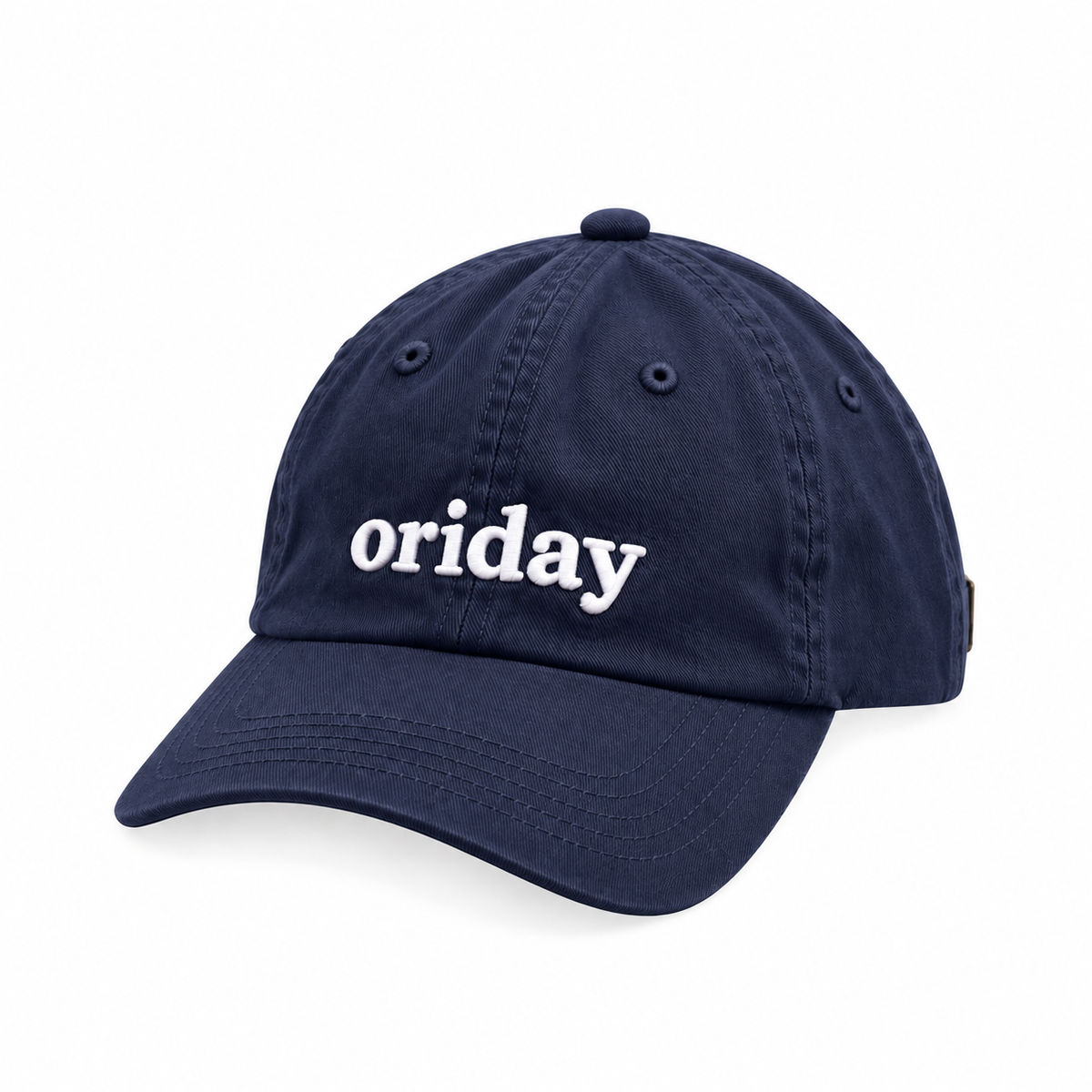 ORIDAY 3D Letter Embroidered Baseball Cap | Casual Everyday & Streetwear Style | Available in 5 Colors | Gray Washed Distressed Design