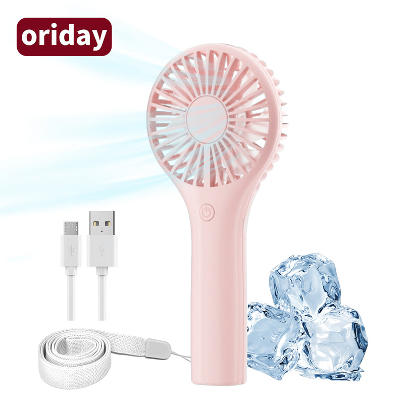 oriday Handheld Fan 2000mAh Battery Long-lasting, Quiet, Powerful Airflow, Portable, Compact, for Dormitory, Office, Home Use