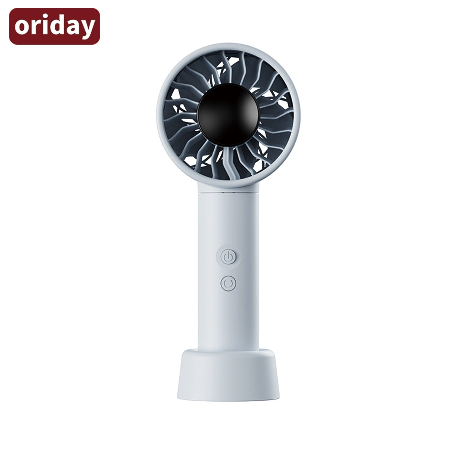 oriday迷你手提風扇｜88°廣角擺頭+渦輪大風量｜100段無級風速｜4500mAh快充電池｜輕量手持/桌面兩用｜靜音安全
