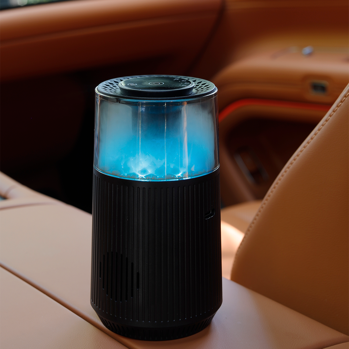 Oriday智能感應車載香薰機 Type-c 充電多場景適用 氛圍燈高級香調 杯托車內飾品